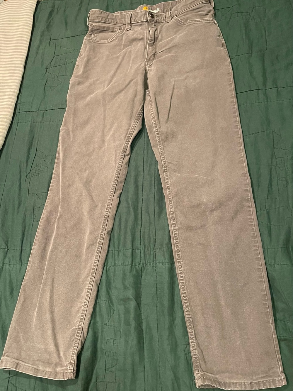 Carhartt Men's Cotton Relaxed Fit Pants in Grey